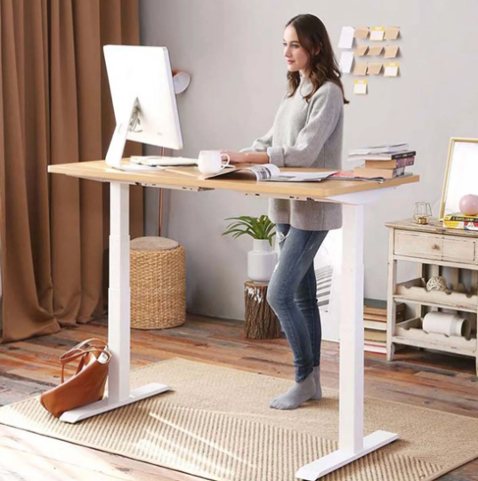 PROM STANDING DESK-Walnut_Black (E7-02B)