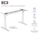 M Standing Desk - White_Black (EC3-02B)