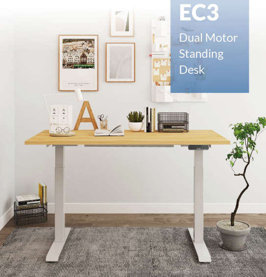M Standing Desk - White (EC3-02W)