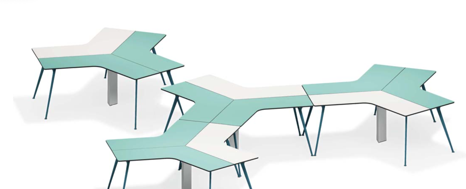 KS034 Y-shaped combined teaching table free combination table