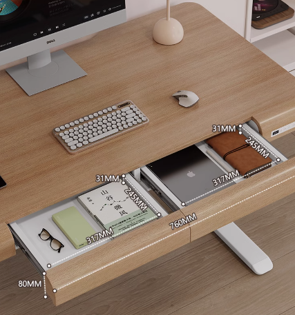 Adjustable Desk with Drawer
