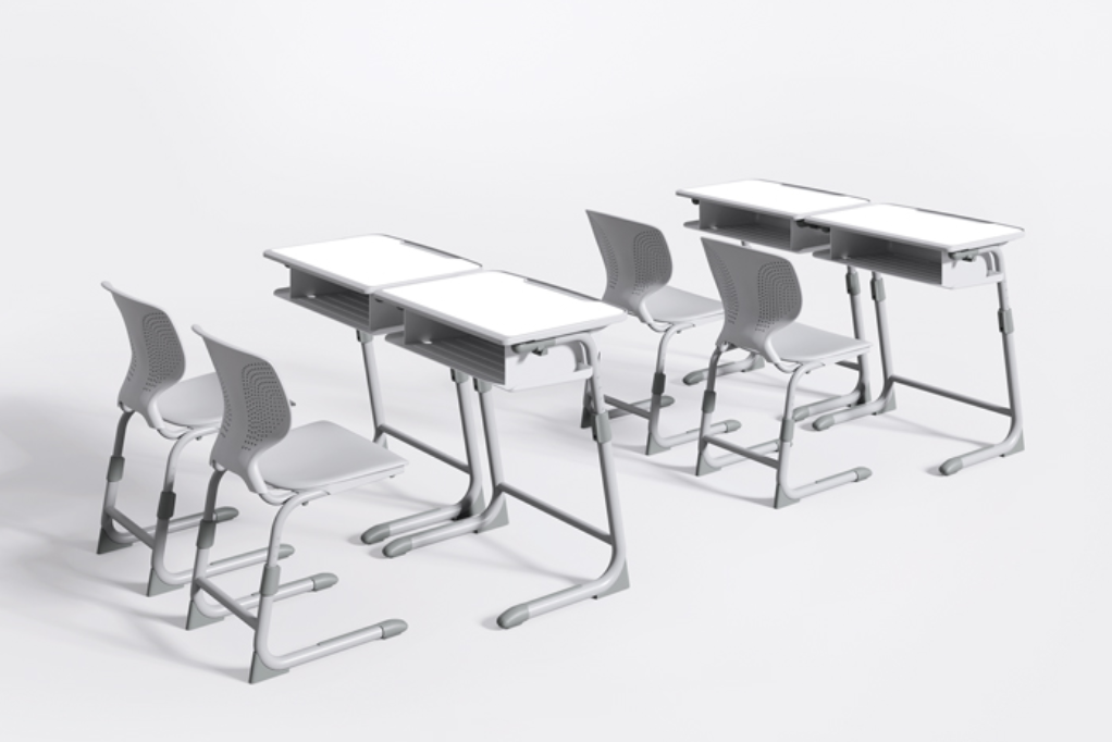 KV 115 Dual Desk and Chair Set for Students