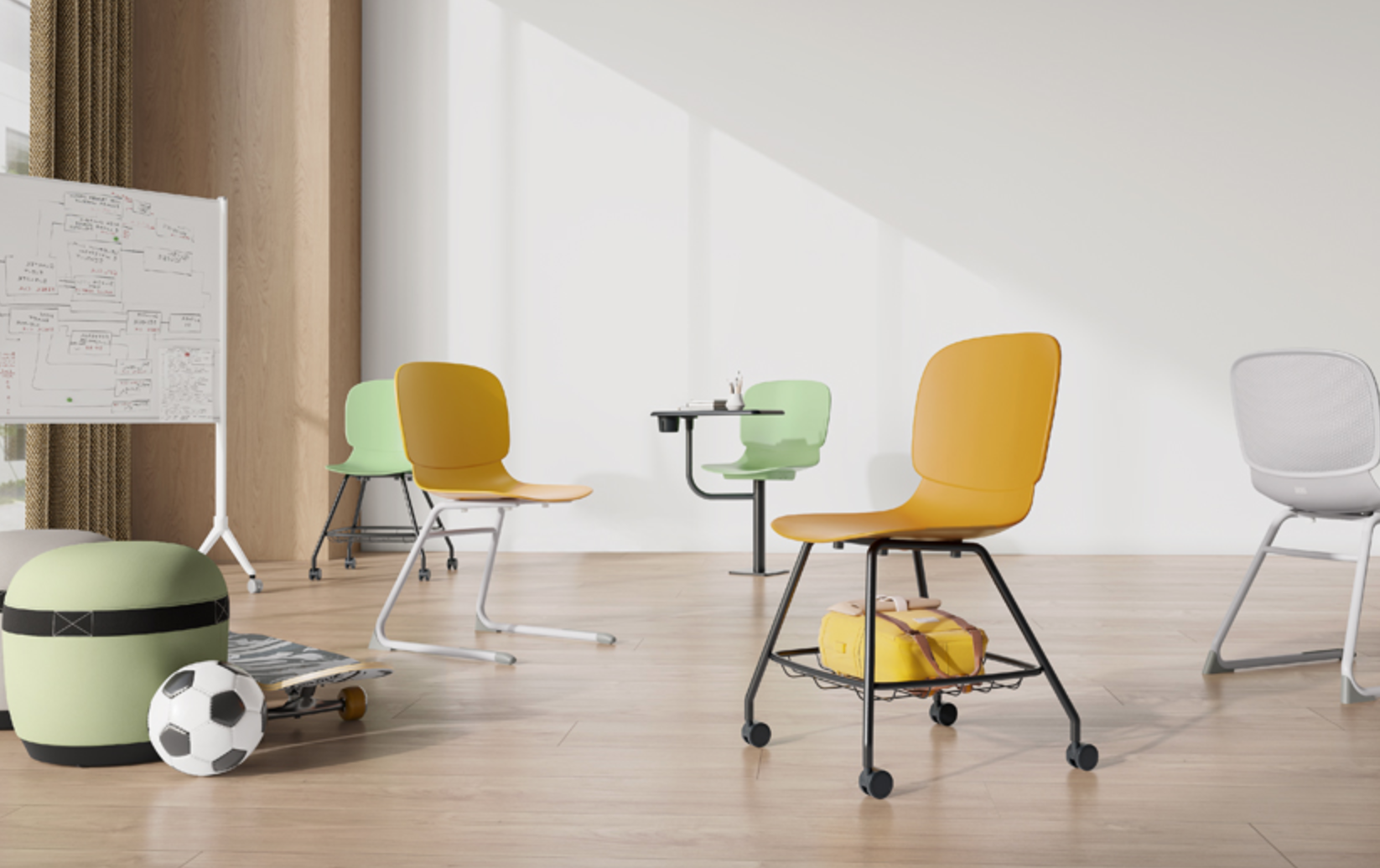 KV 115 Dual Desk and Chair Set for Students