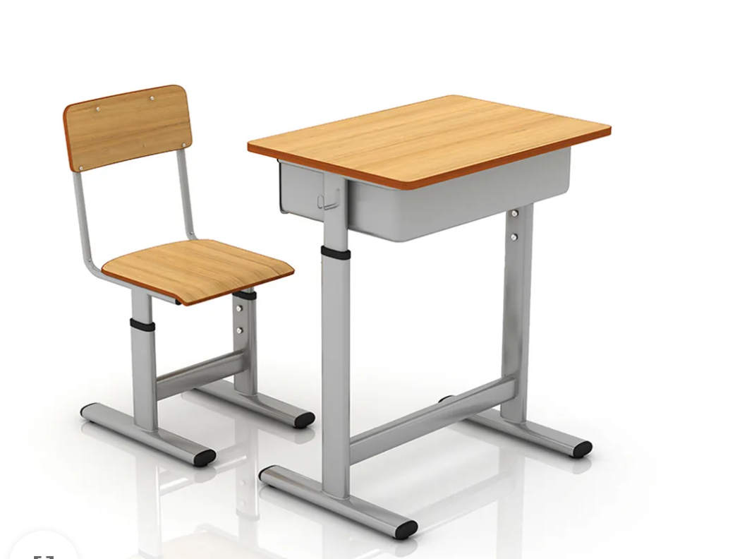 KV 118 Height Adjustable Student Desk Set