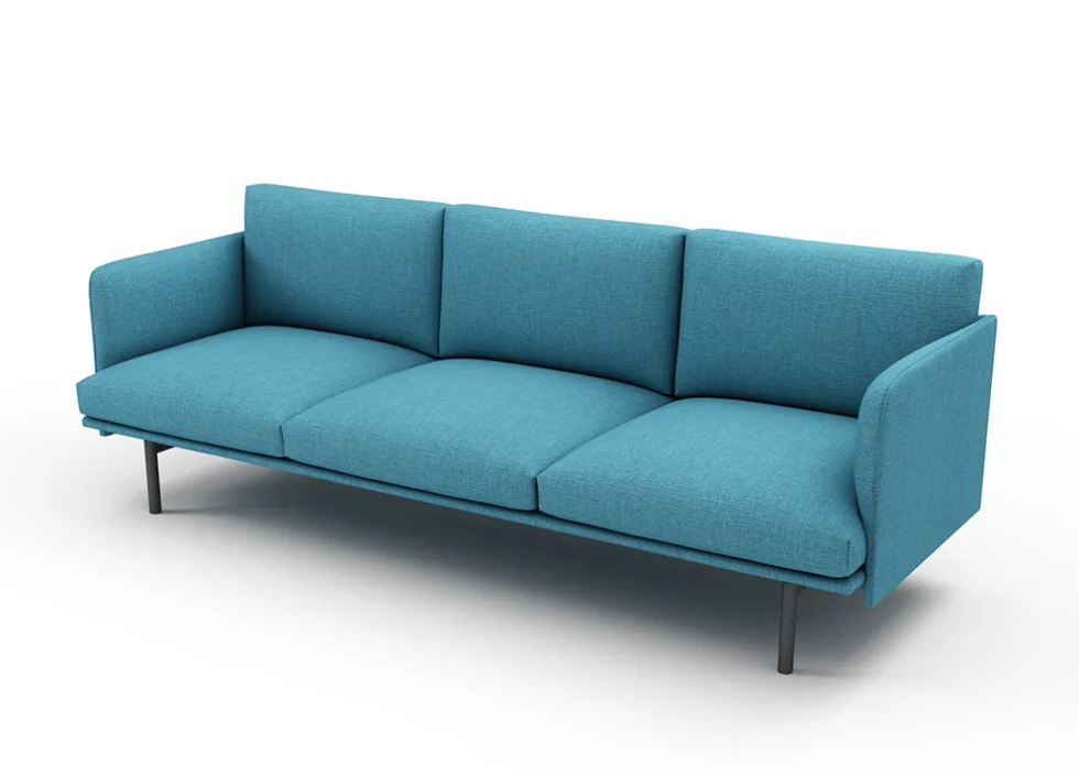 KV 120-Fresco Commercial 3-Seater Sofa