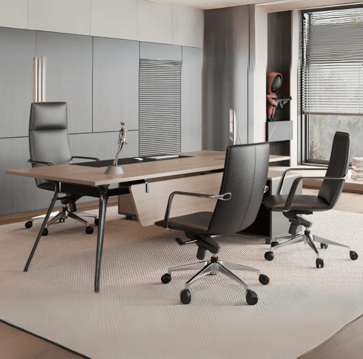 KH528 Moon High Back Office Leather Boss Chair