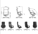 KH567 Premier High Back Leather Executive Chair