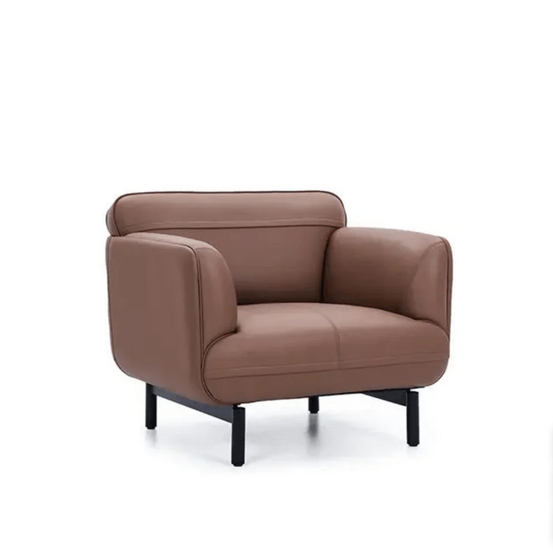 K-ST003 Rosso arc leather office single combing