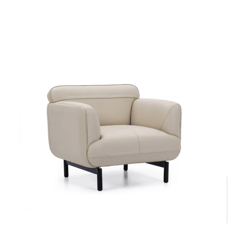 K-ST003 Rosso arc leather office single combing