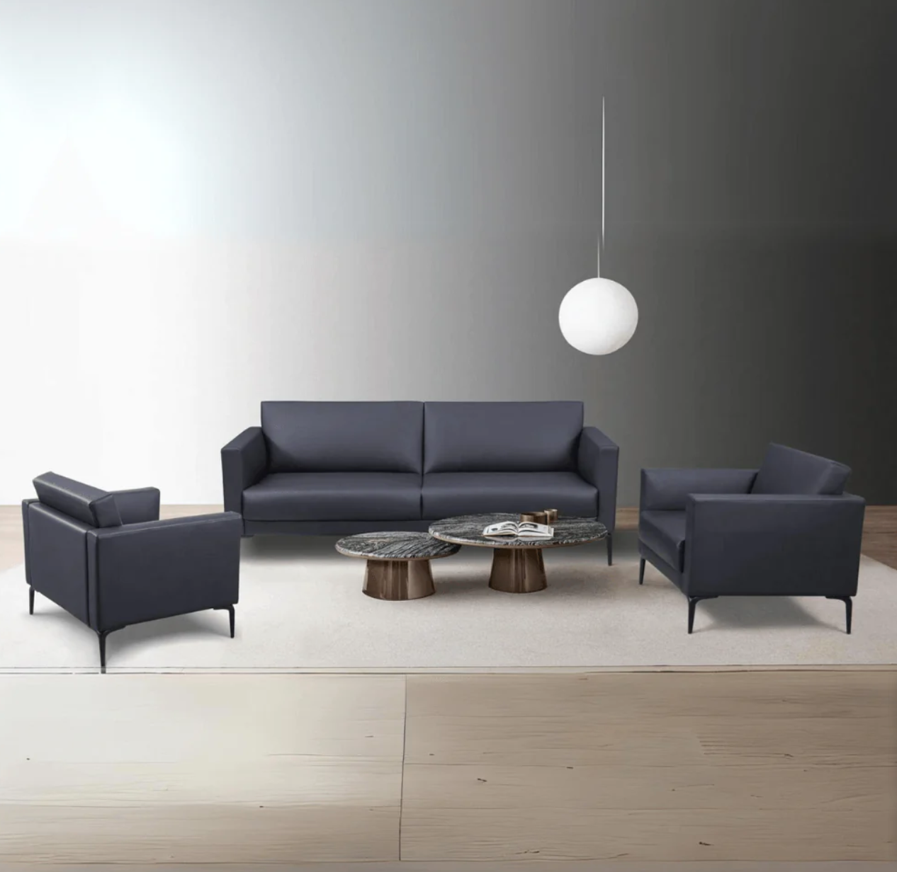 K-ST028 Assunta Single Leather Office Combing Chair