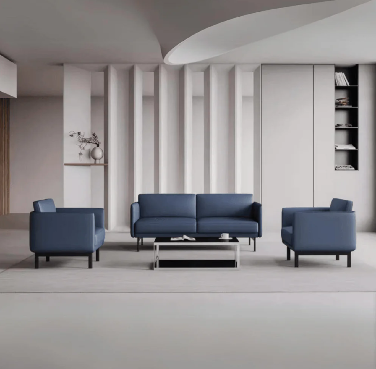 K-ST001 Paler single leather office casual sofa