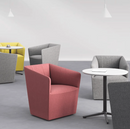 K-ST014 Bread cube-shaped fabric barrel-shaped casual comb chair