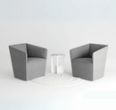 K-ST014 Bread cube-shaped fabric barrel-shaped casual comb chair