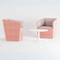 K-ST014 Bread cube-shaped fabric barrel-shaped casual comb chair