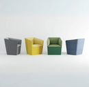 K-ST014 Bread cube-shaped fabric barrel-shaped casual comb chair