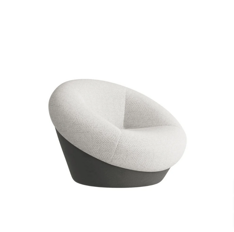 K-ST015 Bora Office Fabric Combing Chair | Round casual lazy Combing Chair