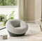 K-ST015 Bora Office Fabric Combing Chair | Round casual lazy Combing Chair