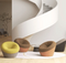 K-ST015 Bora Office Fabric Combing Chair | Round casual lazy Combing Chair