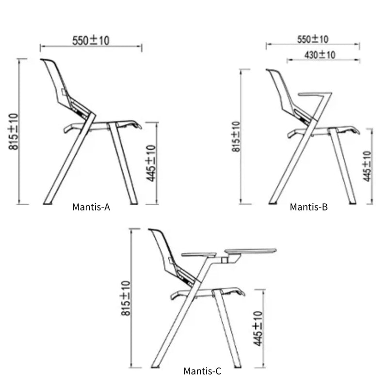 T13-Toppy-800 Stacking Chair for Teaching Space 