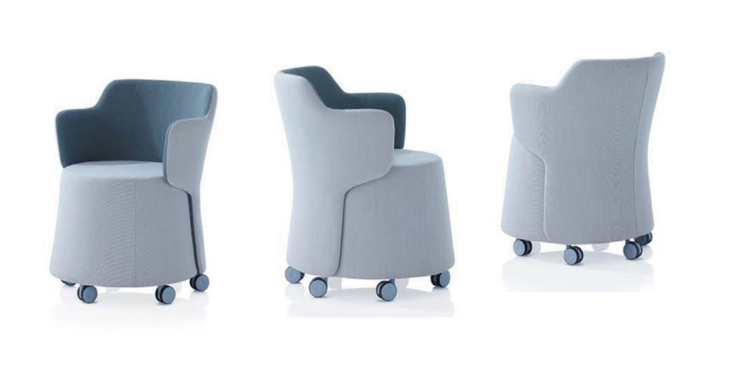 KSY080-OU Libro 簡約圓桶形滑輪坐墩櫈