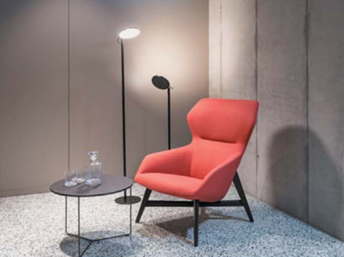 KSY072-OU Nido 時尚布藝休閒扶手椅連腳踏