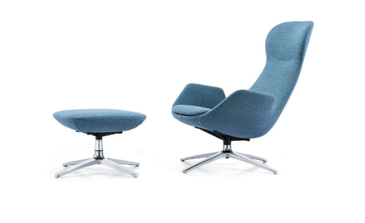 KSY073-OU Angolo 布藝休閒扶手椅連腳踏