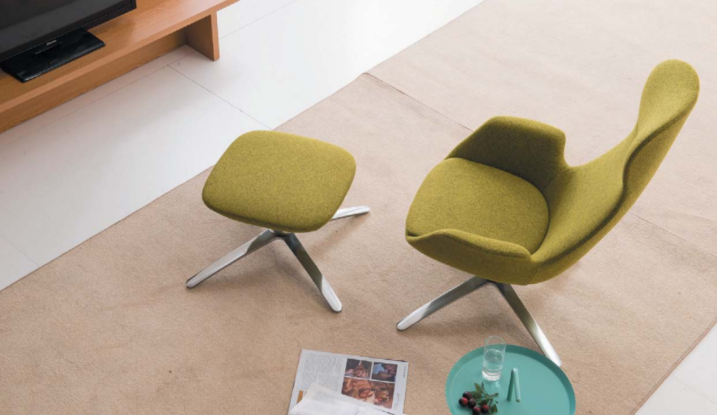 KSY073-OU Angolo 布藝休閒扶手椅連腳踏