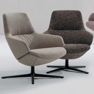 KSY061 OU Nuvola 升降旋轉辦公室高背休閒扶手椅