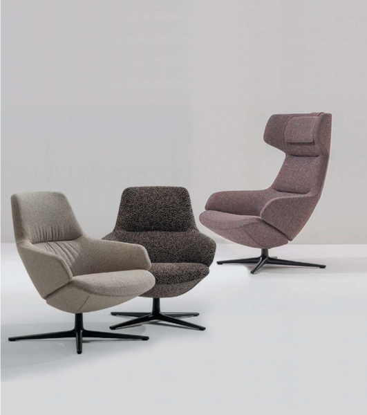 KSY061 OU Nuvola 升降旋轉辦公室高背休閒扶手椅