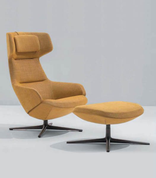 KSY061 OU Nuvola 升降旋轉辦公室高背休閒扶手椅