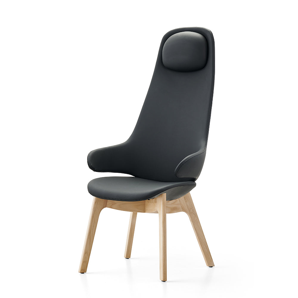 KH-Y03A-Smart Wooden Leg High Back Leisure Chair 
