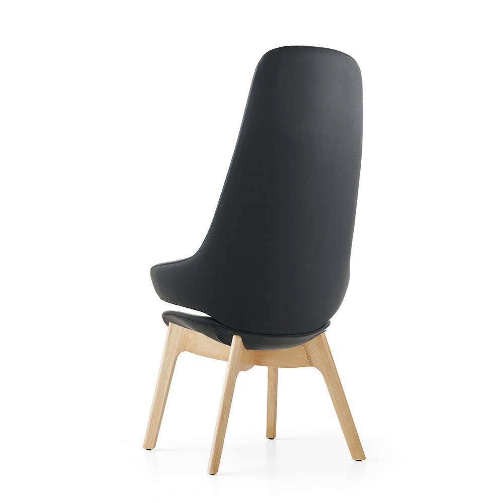 KH-Y03A-Smart Wooden Leg High Back Leisure Chair 