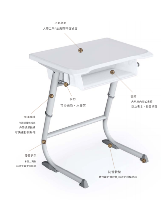 KAD046B Sistema 學生書桌