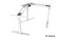 L-Shaped Up Standing Desk - Compact Adjustable Desk 
