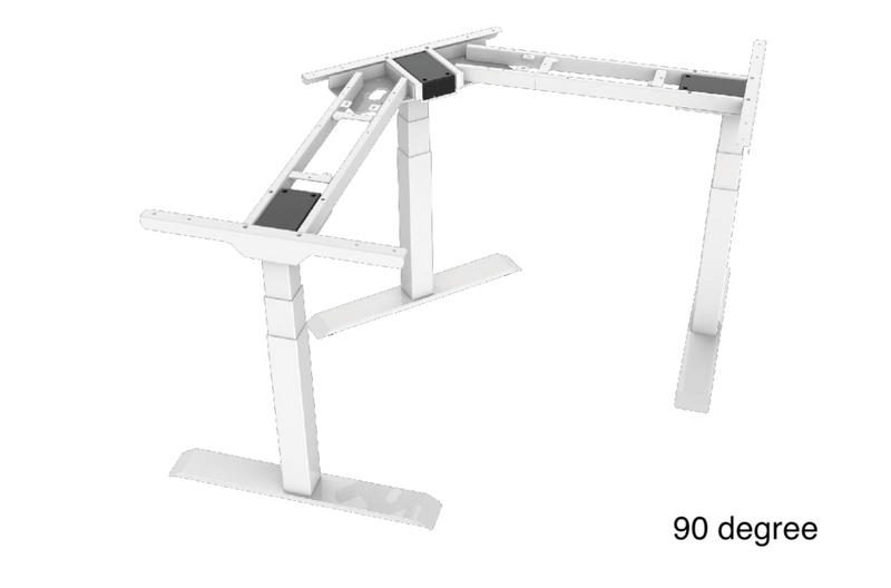 L-Shaped Up Standing Desk - Compact Adjustable Desk 