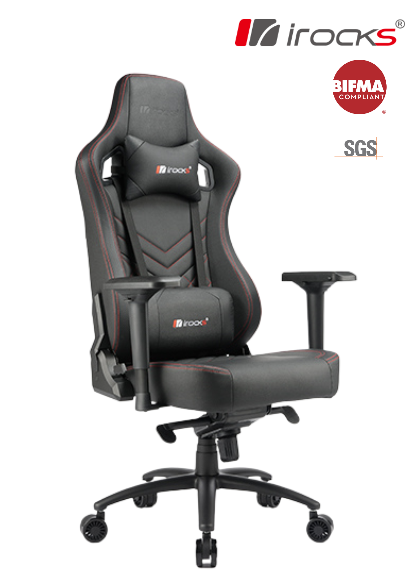 irocks T02 PLUS 高背皮革行政辦公椅