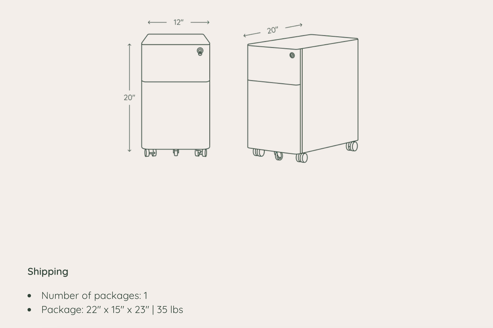 SS015 Mobile Cabinet｜Mobile Cabinet