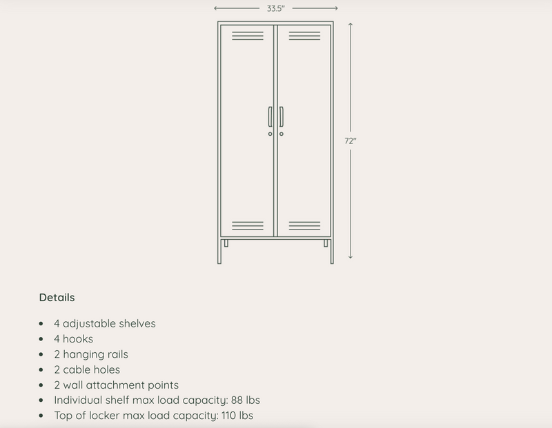 SS017 Twinny Locker