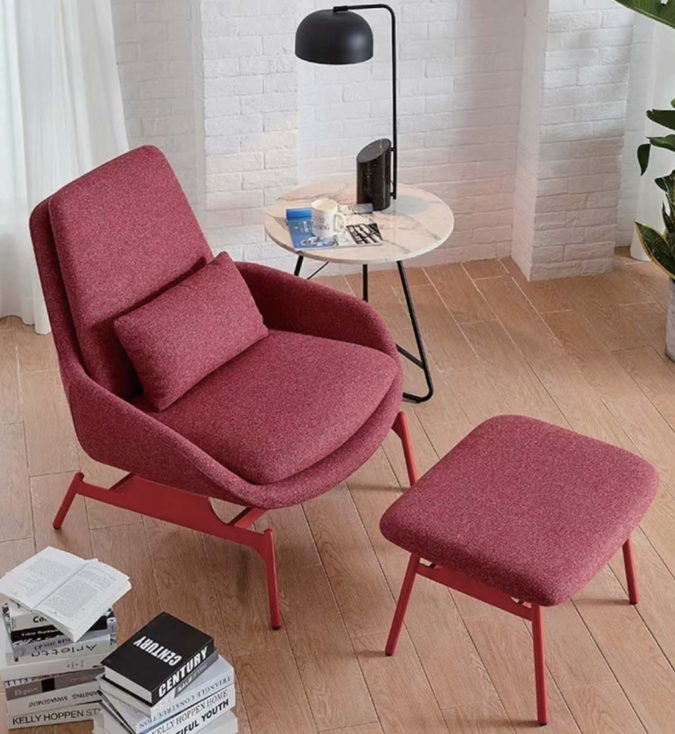 KSY074-OU Salotto 布藝休閒椅連腳踏