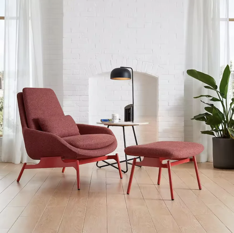 KSY074-OU Salotto 布藝休閒椅連腳踏