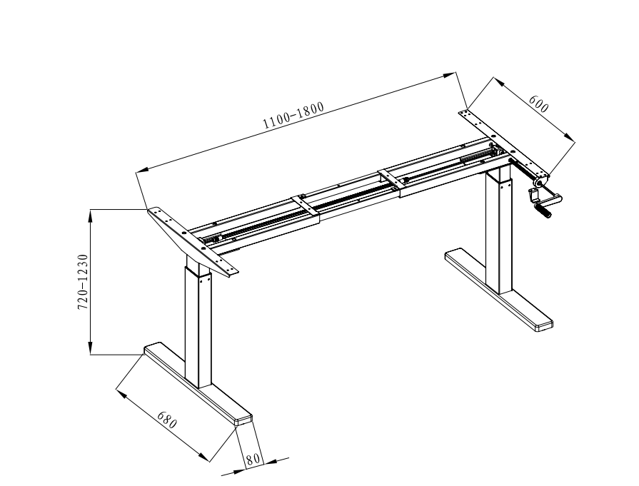 K-C1 manual lift table