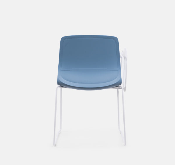 KEMS-004C Giga Lightweight movable blue cushion writing chair