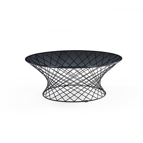 KCT-09 Tempio Iron rack glass coffee table｜Industrial Coffee Table