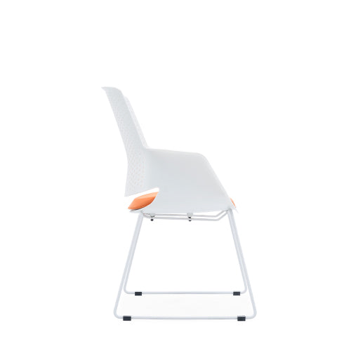 KH-263 Data Plastic Sled Foot Training Stacking Chair