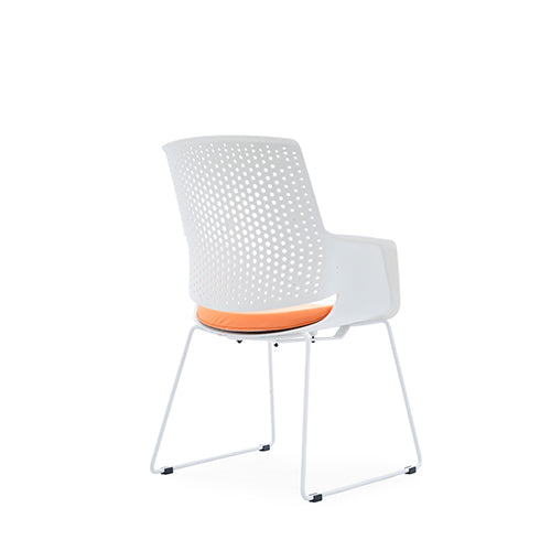 KH-263 Data Plastic Sled Foot Training Stacking Chair