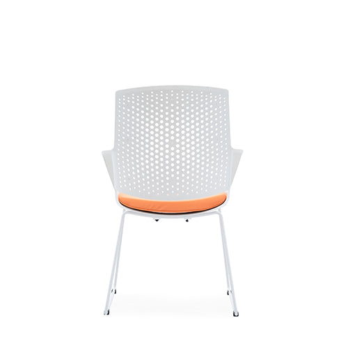 KH-263 Data Plastic Sled Foot Training Stacking Chair