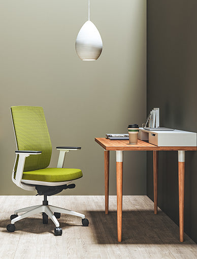 KVIX-C Middle Back Fabric Ergonomic Computer Chair｜Ergonomic Office Chair