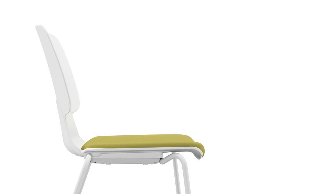 KLEX-E Atrium Armrest Fixed Foot Training Chair Meeting Stool