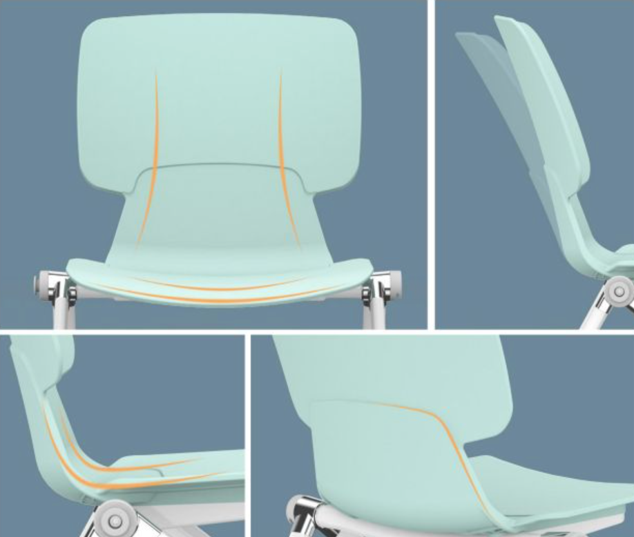 KIDE-C Vista Writing Board Pullwheel Training Chair