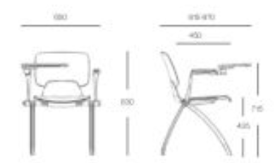 KIDE-C Vista Writing Board Pullwheel Training Chair